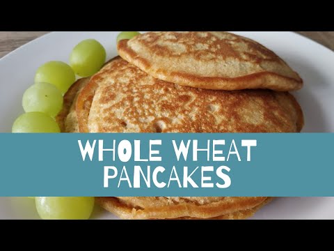 WHOLE WHEAT FLOUR (ATTA) PANCAKE RECIPE WITHOUT EGGS/ HEALTHY PANCAKE RECIPE FOR KIDS