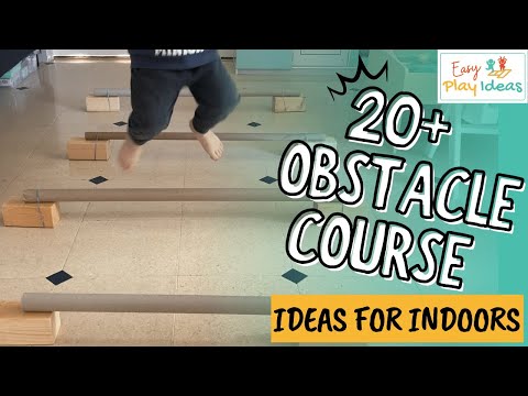 PLAY INSPIRATION | 20 Plus Easy DIY Indoor Obstacle Course Ideas