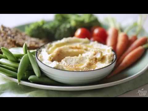 Cauliflower Hummus with Crudités