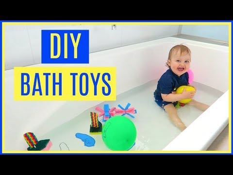 3 DIY BATH TOYS | HOW TO MAKE SPONGE BOMBS AND BOATS