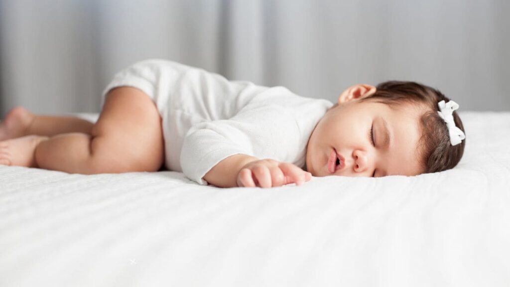 Baby Sleeping Sitting Up Folded in Half 6